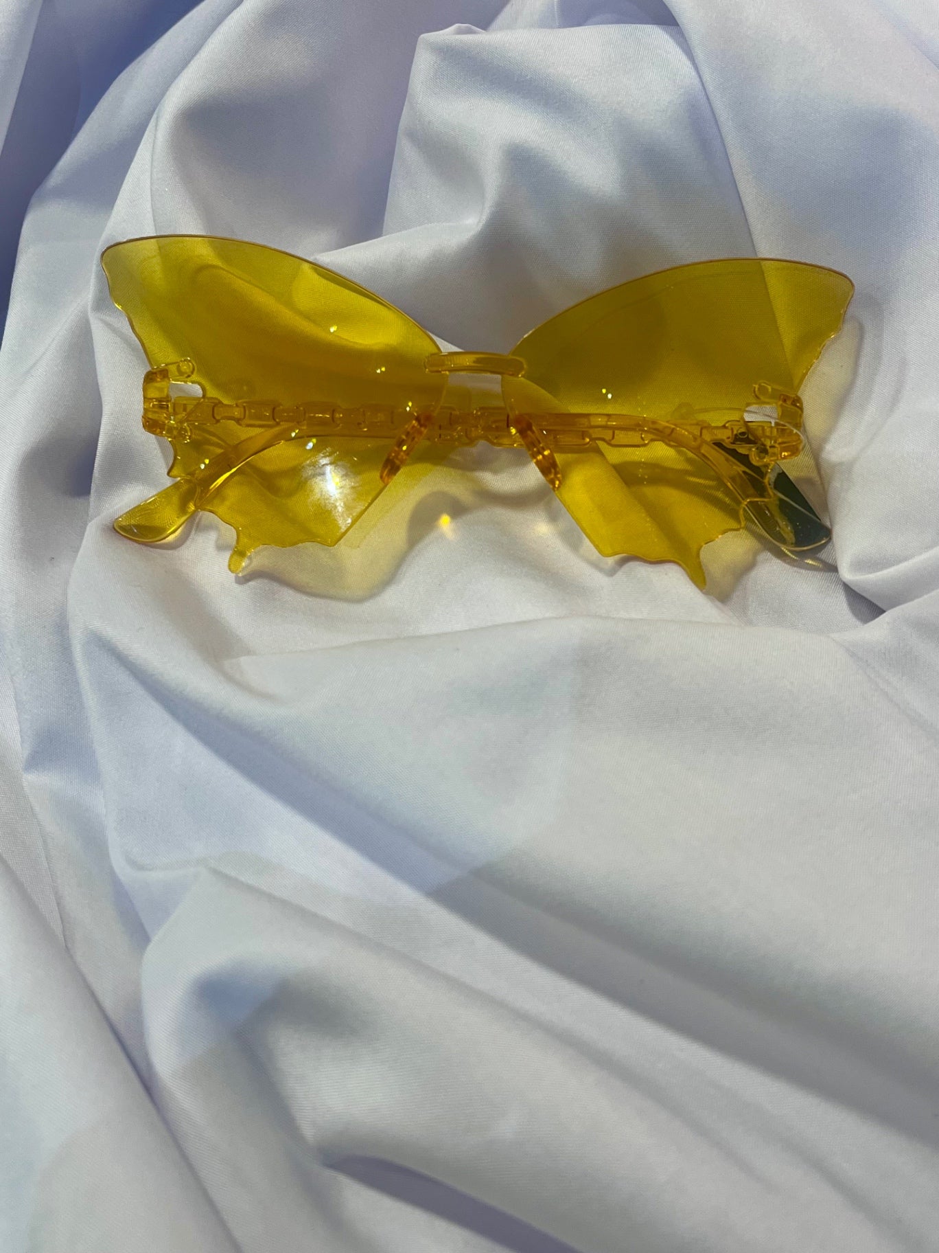 Yellow butterfly glasses