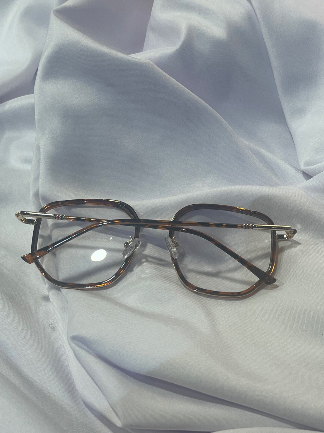 Sandy Tortoiseshell Square Anti Blue Light Glasses