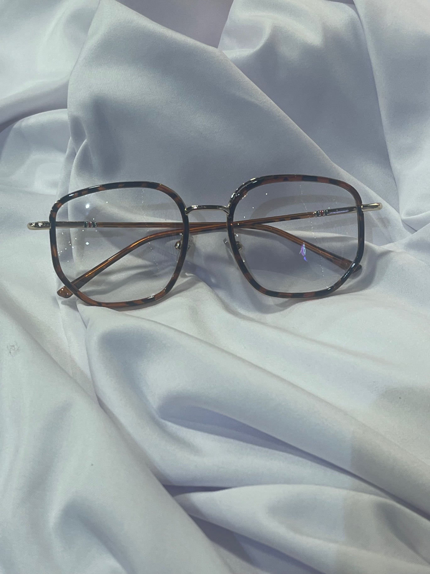 Sandy Tortoiseshell Square Anti Blue Light Glasses