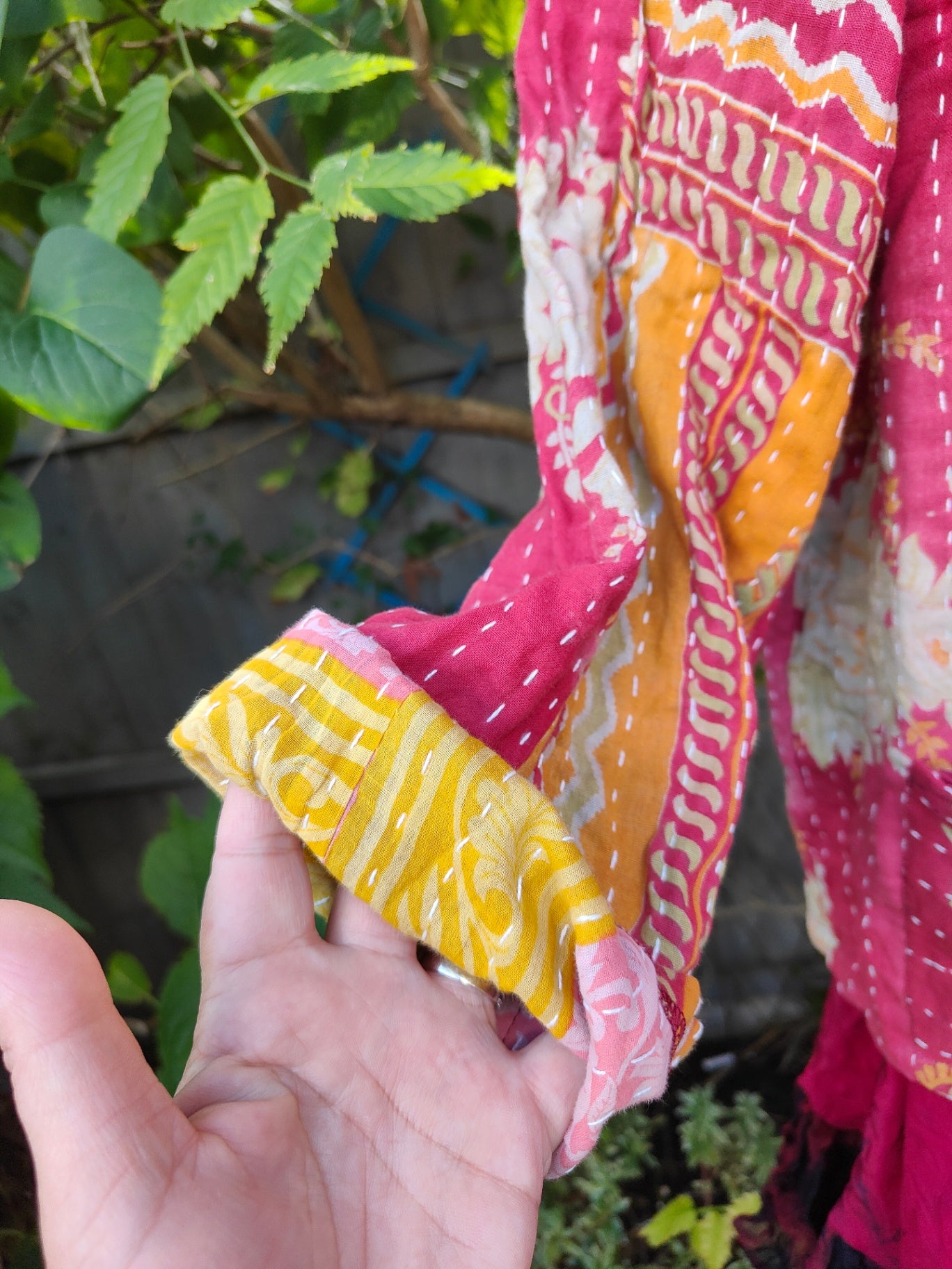 Kantha Festie Hoodie 6-14 red yellow