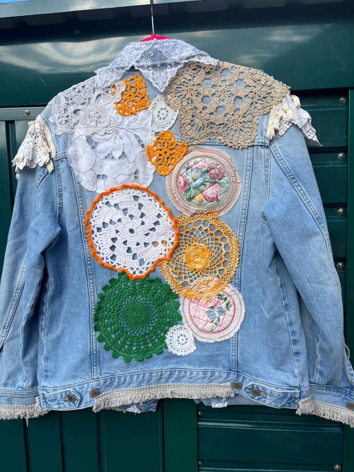 Lace Reworked Denim Jacket