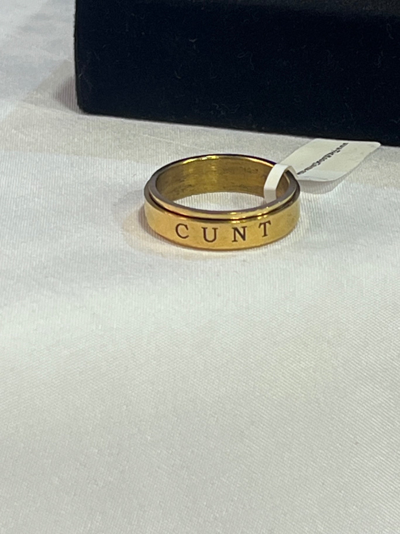 C*UNT Spinner Ring Gold – Size 10 Stainless Steel