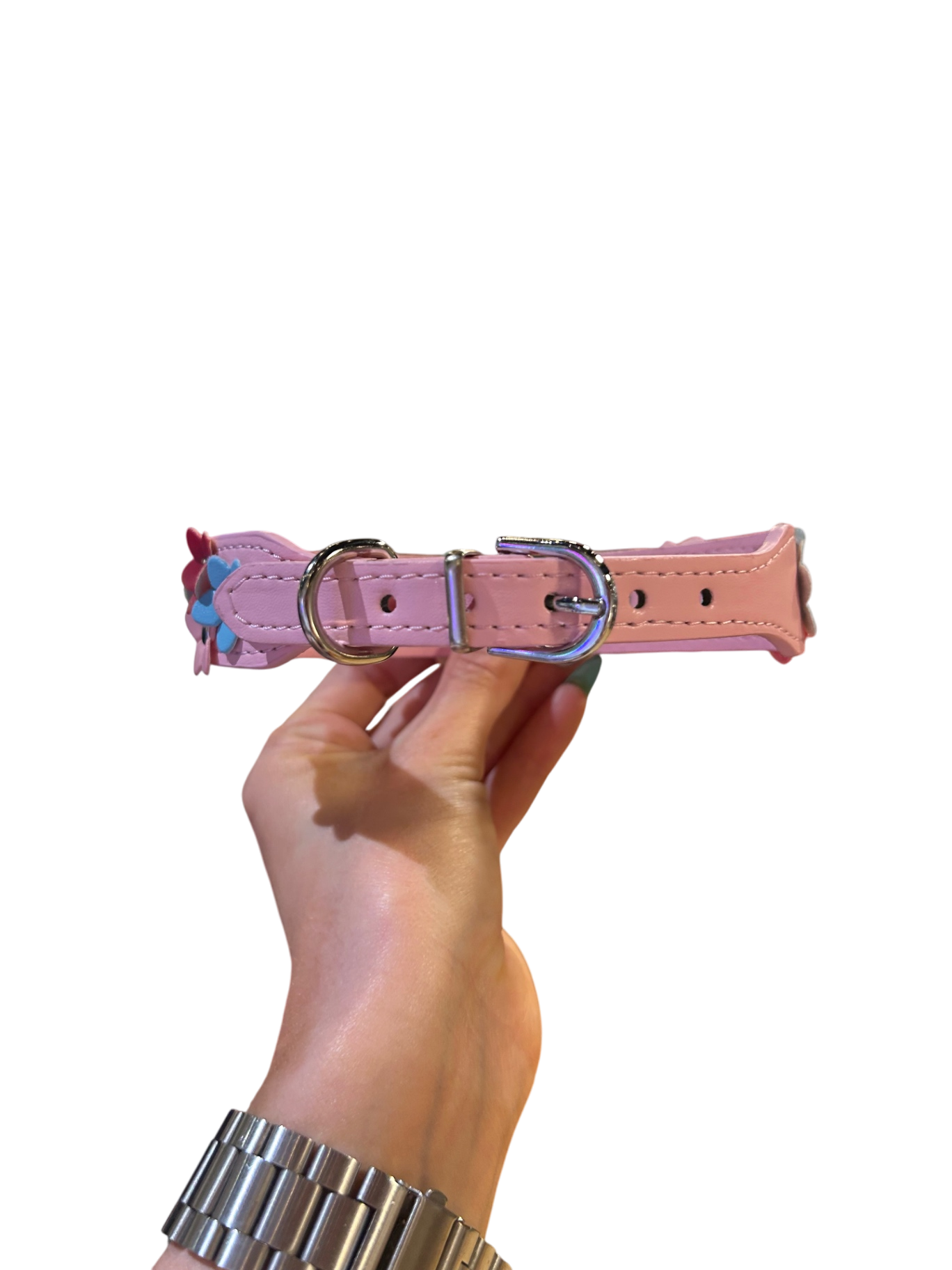 Pink Flower Collar