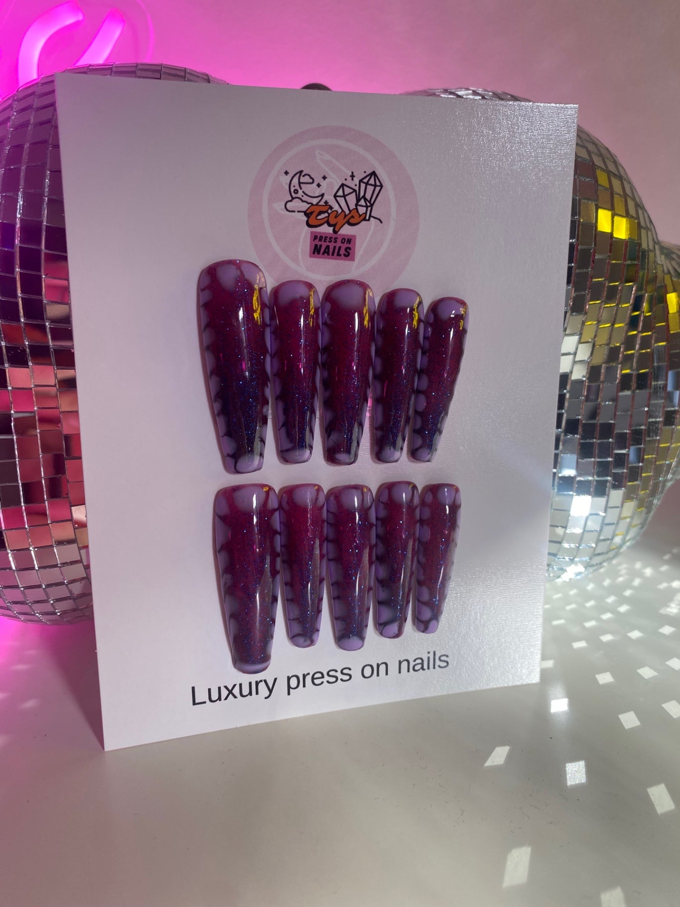 Long Purple Sparkle