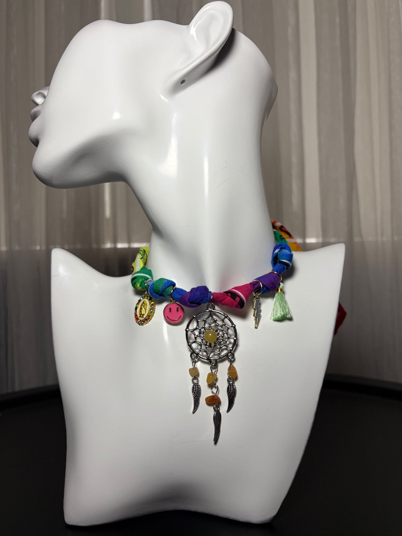 Bandana charm necklace