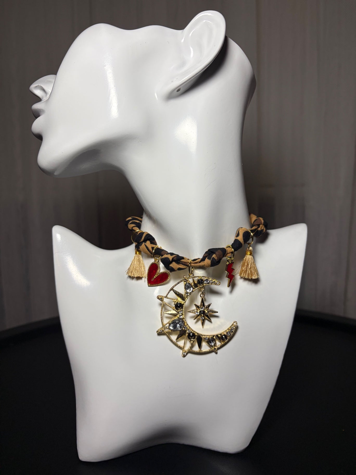 Bandana charm necklace