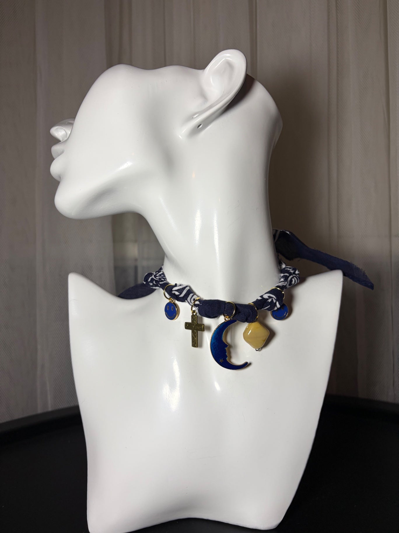 Bandana charm necklace