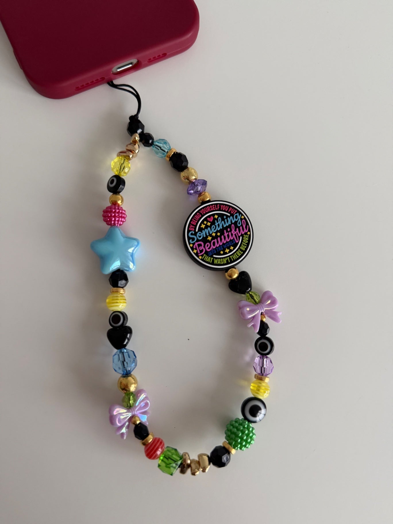 ‘Something beautiful’ phone charm