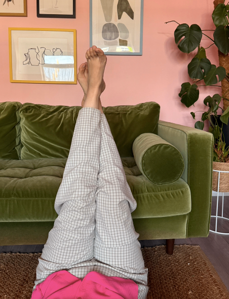 Vintage St Michael Green Check Trousers