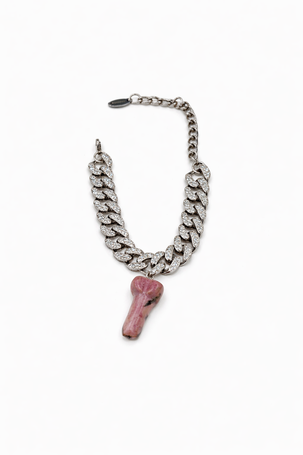 Rhodonite Penis Diamanté Bracelet