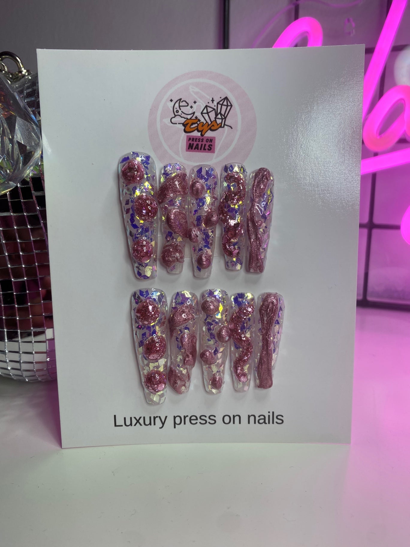 Pink Chrome Abstract