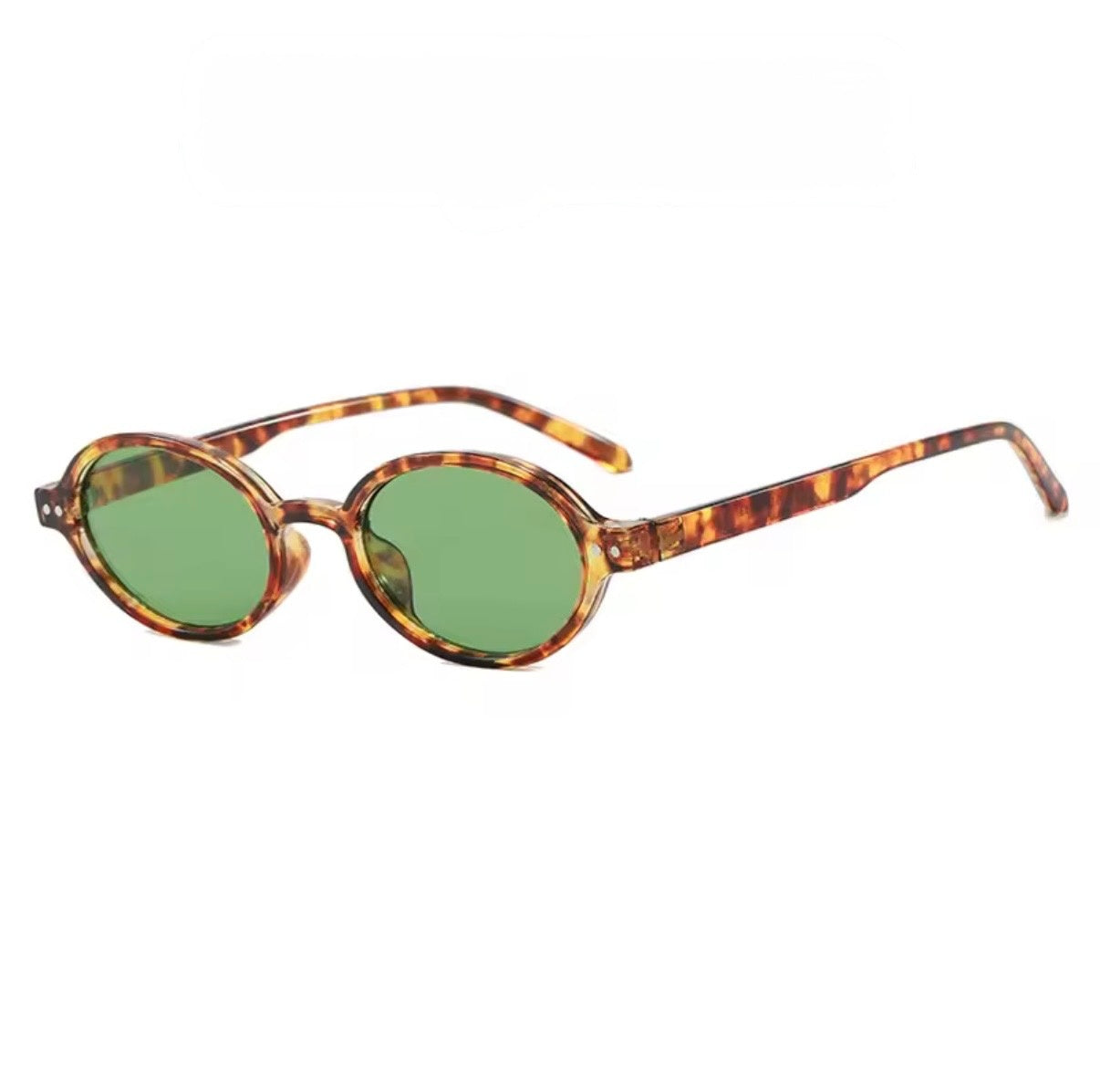 Blair Oval Sunglasses Tortoise Green