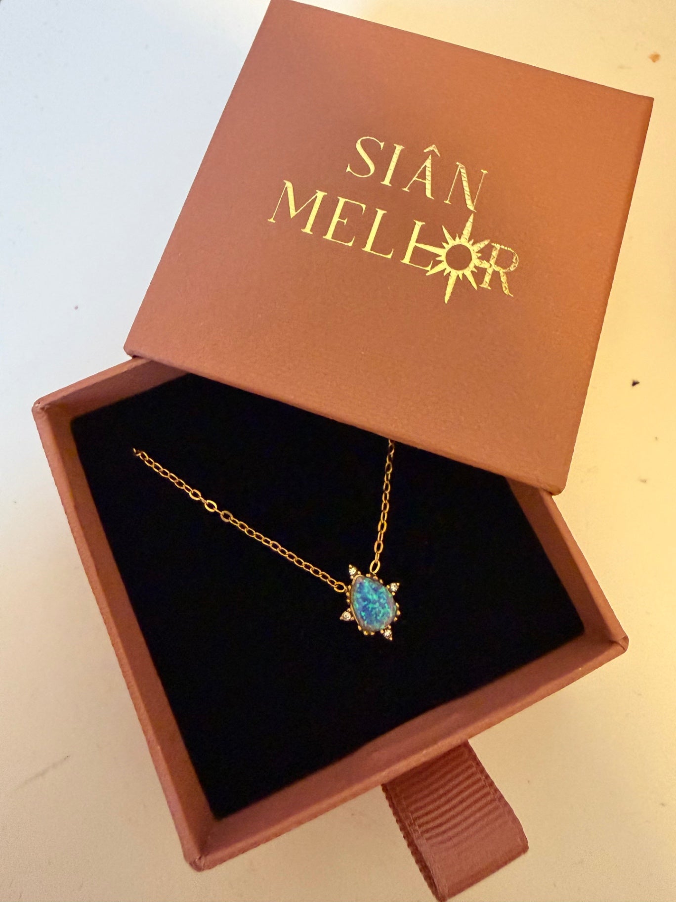 Moonlight teardrop necklace