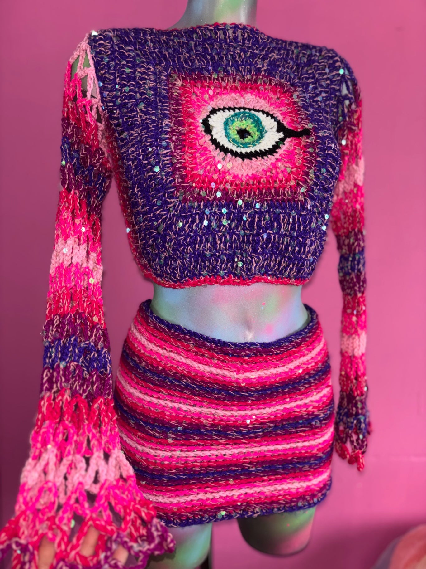Crochet skirt size small - THE MAGIC LABEL