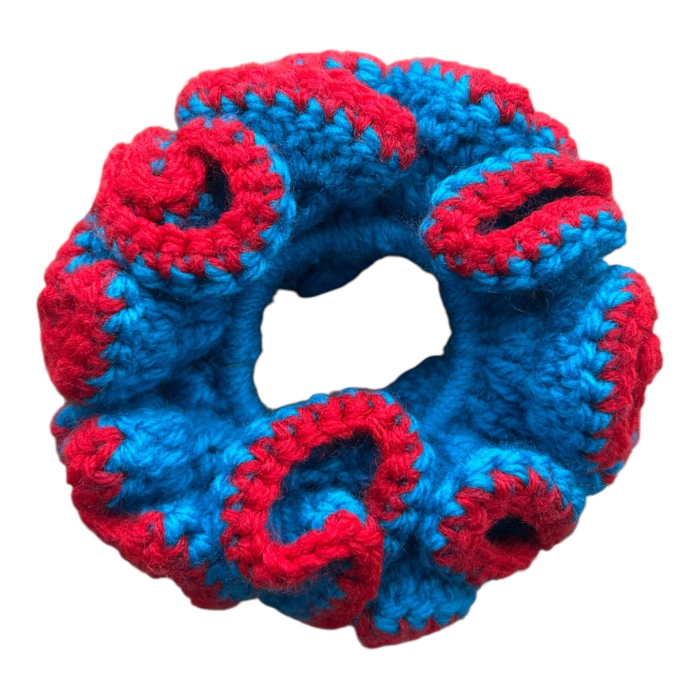 Red and blue XL Scrunchie