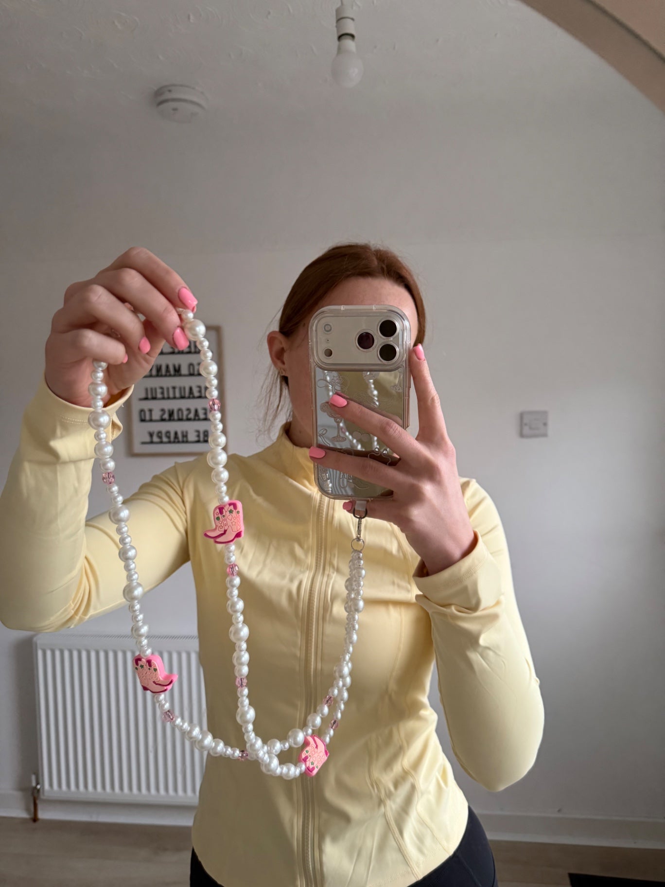 Crossbody phone charm - cowgirl