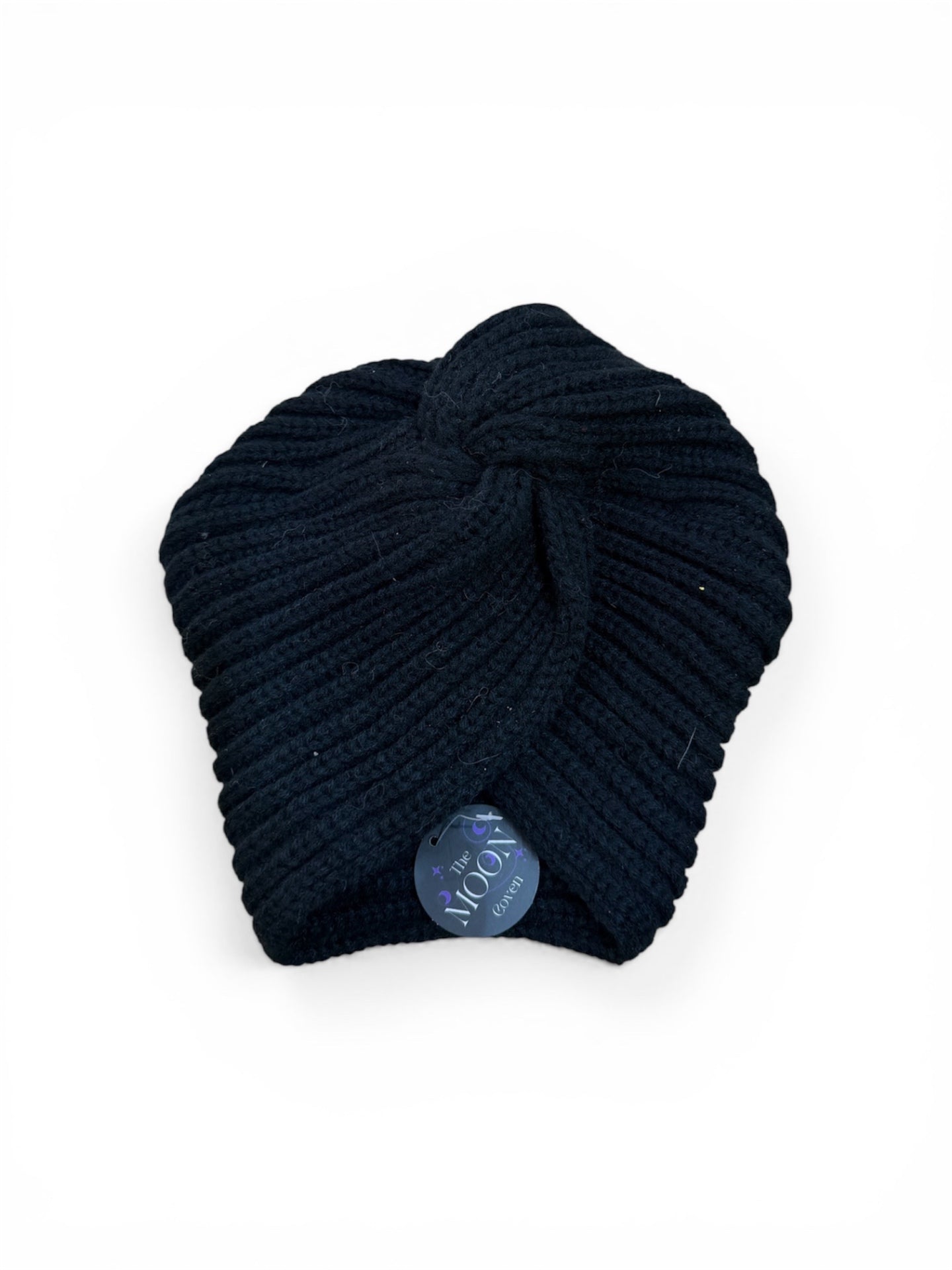 Black Wool Turban Hat