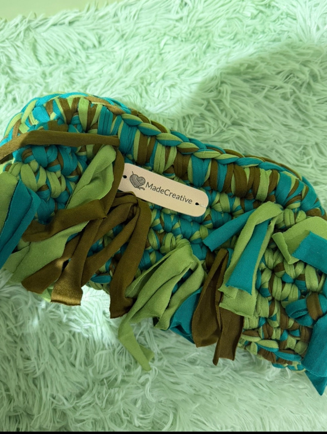 tassle clutch bag