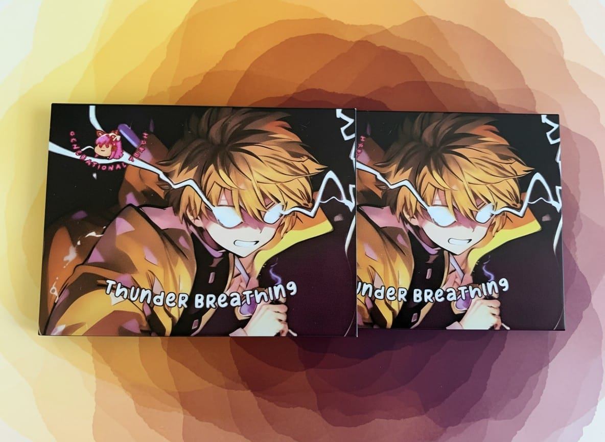 Demon Slayer Zenitsu Agatsuma Thunder Breathing Eyeshadow Palette