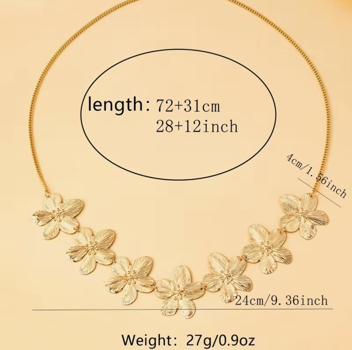 Gold Daisy Chain Belt