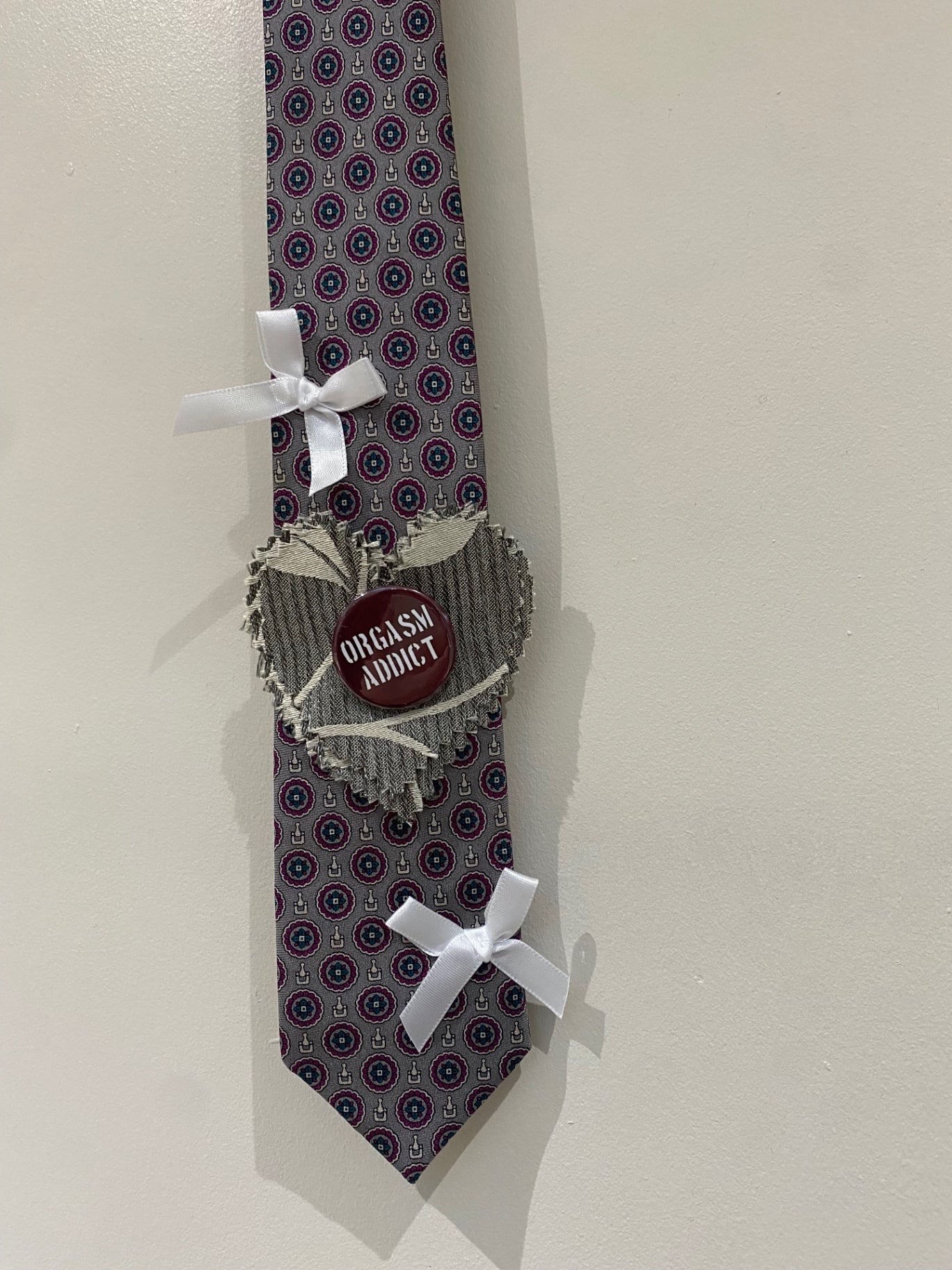 Upcycled Orgasm Addict Tie