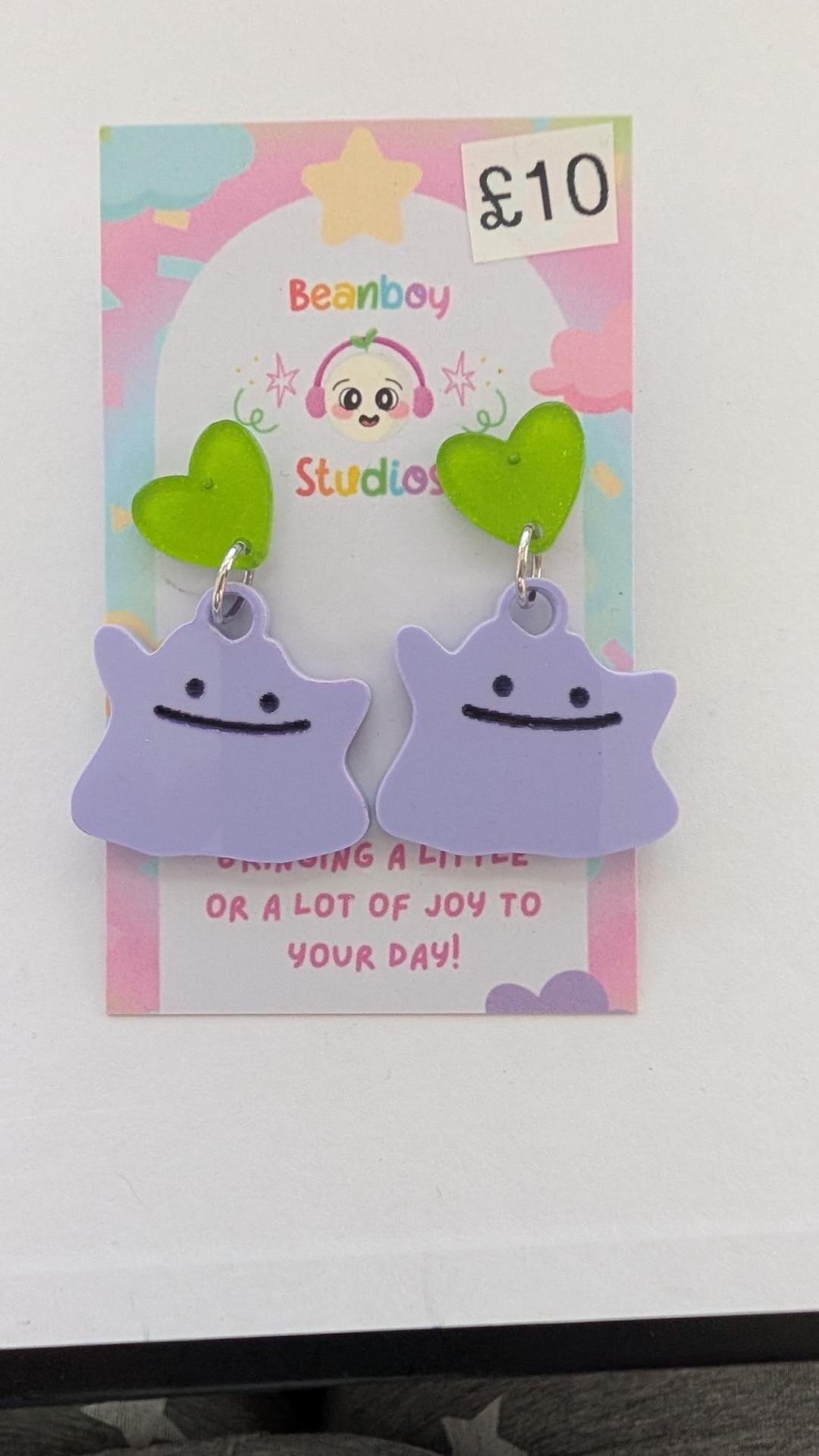 Purple Blob Earrings