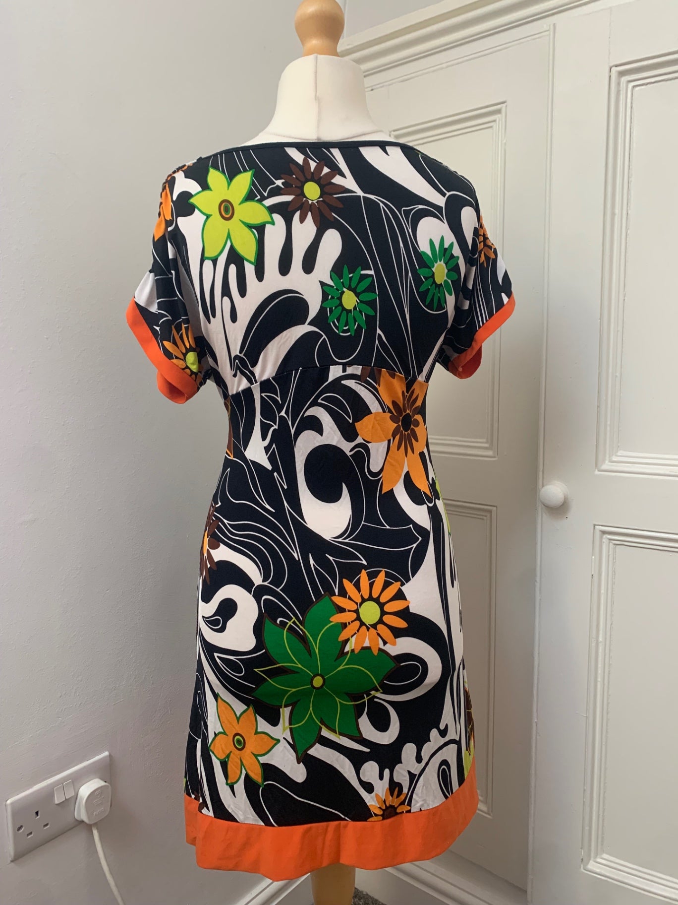 floral swirl dress
