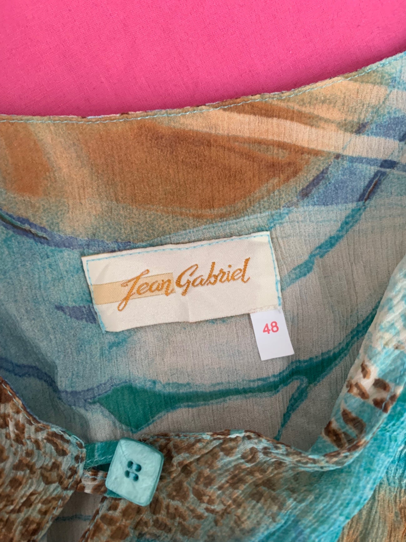 vintage silk blue cardigan