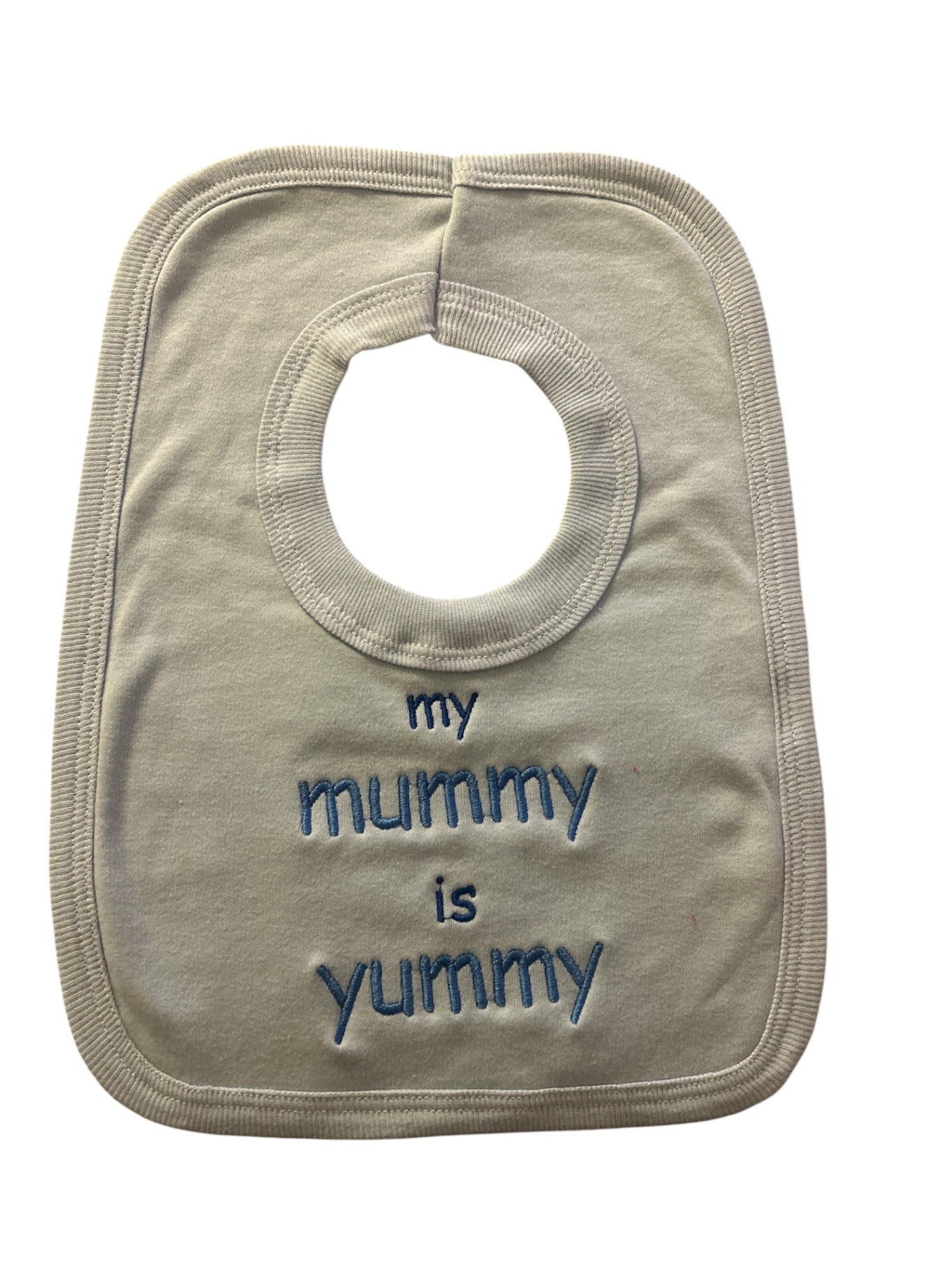 Blue My Mummy Is Yummy Bib