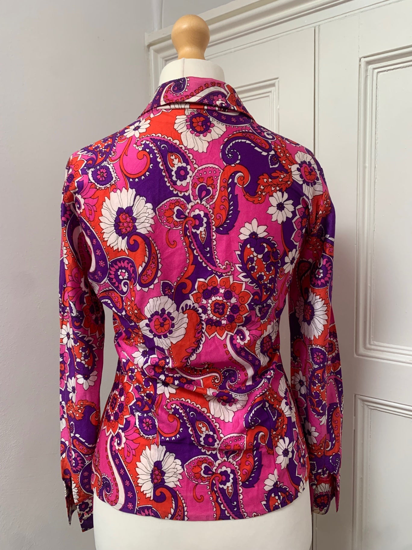 vintage 60/70s paisley shirt