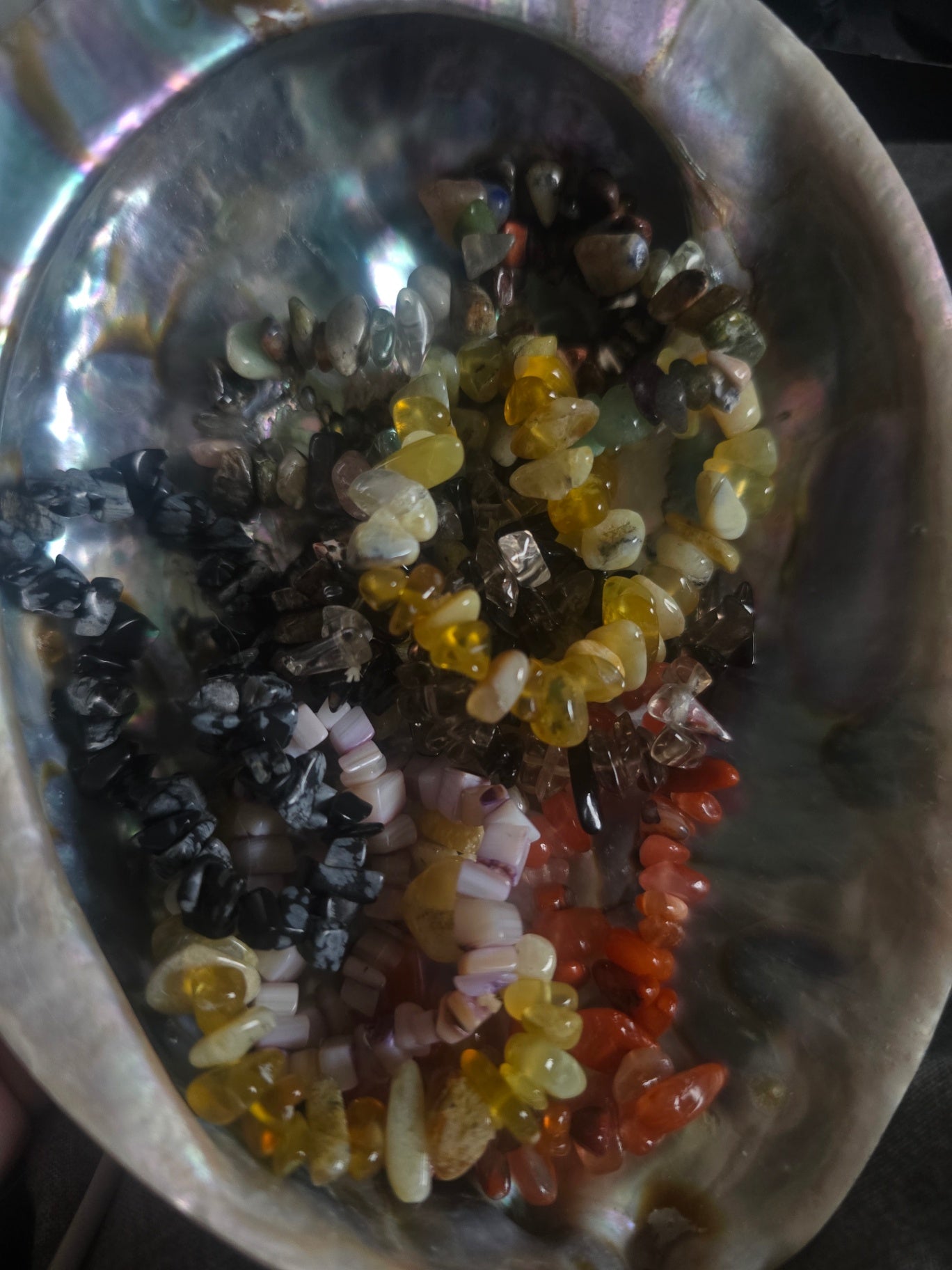 Crystal chip bracelet