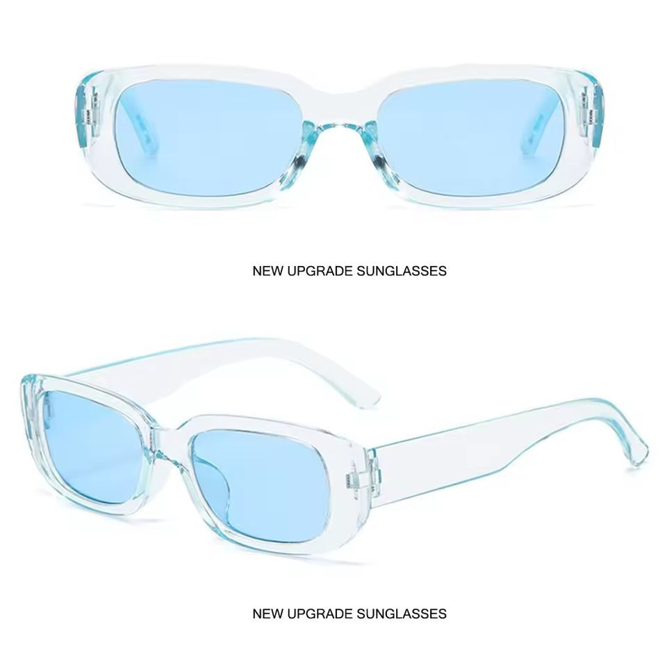 90s Oblong Sunnies Blue