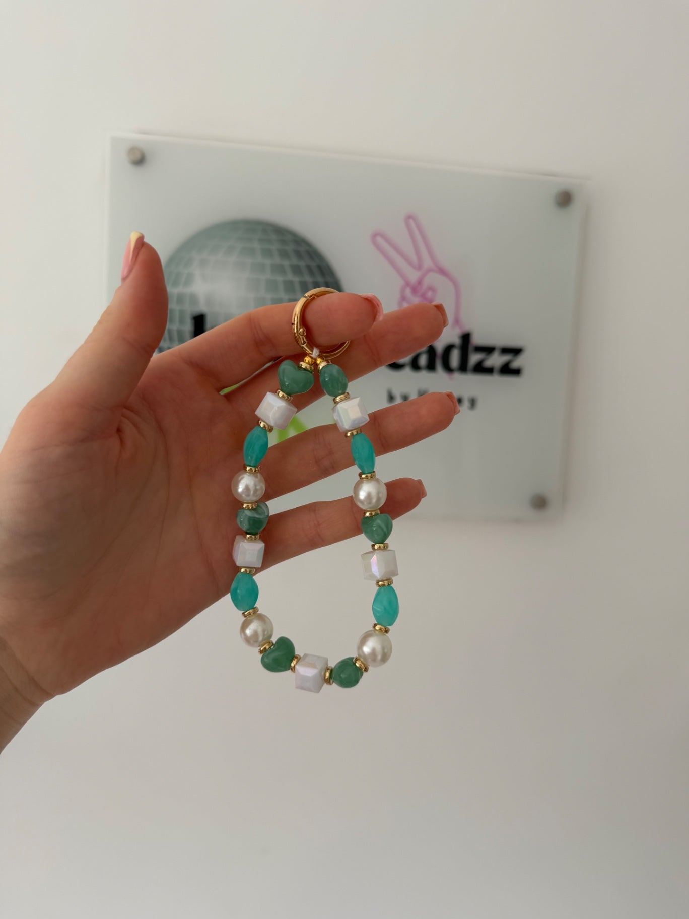 ‘Lagoon glow’ keyring