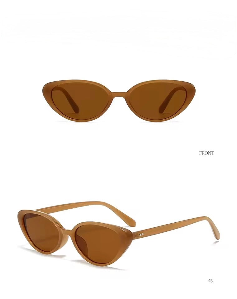 Mini Cat Eye Sunglasses Tea