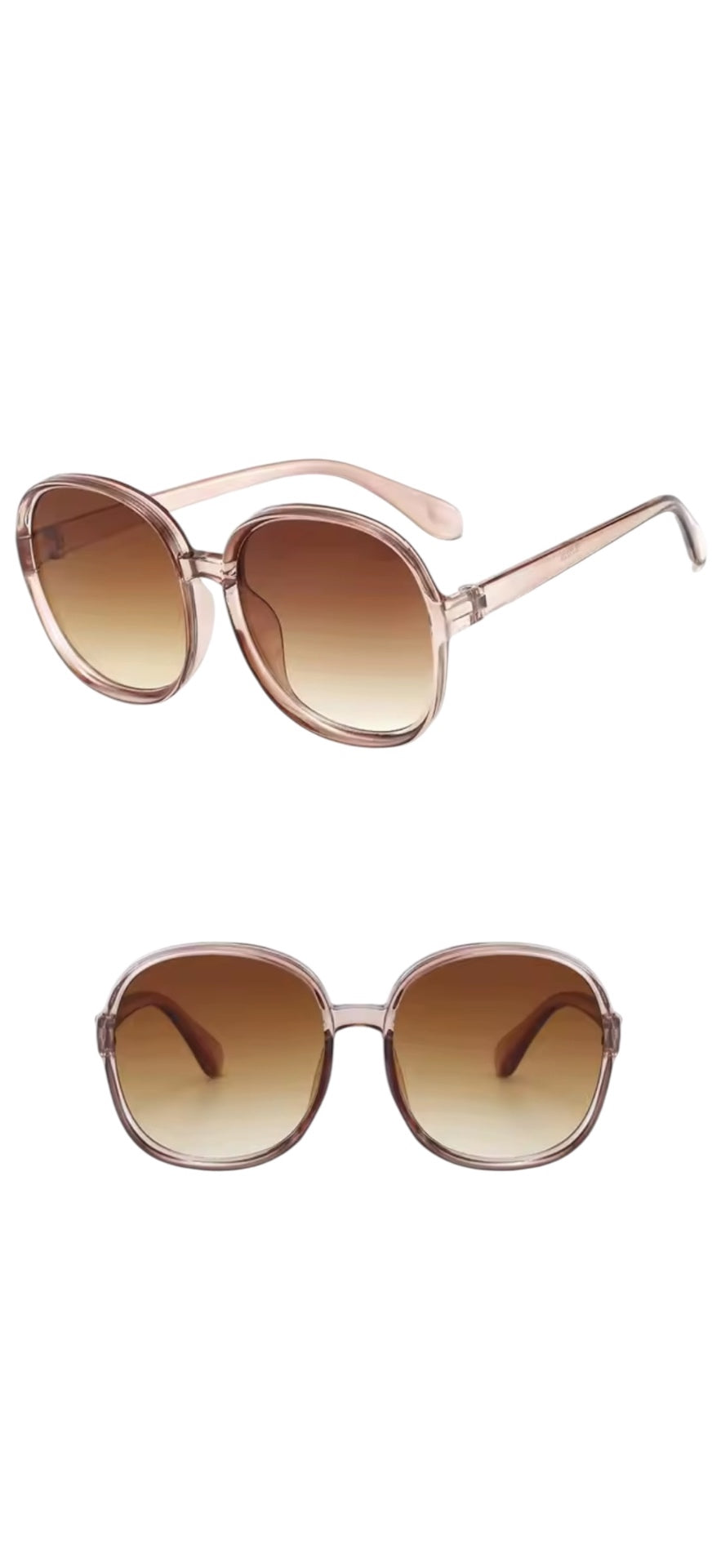 Boho Haze Round Sunglasses Amber Tea