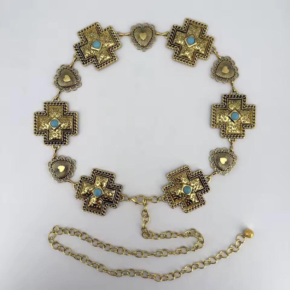 Gold Pilgrim Chain Belt