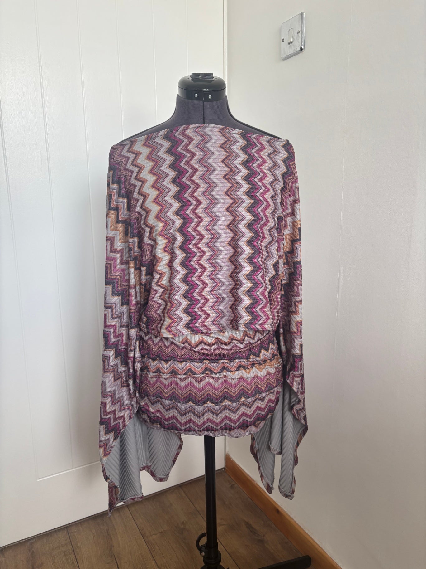 zigzag poncho set