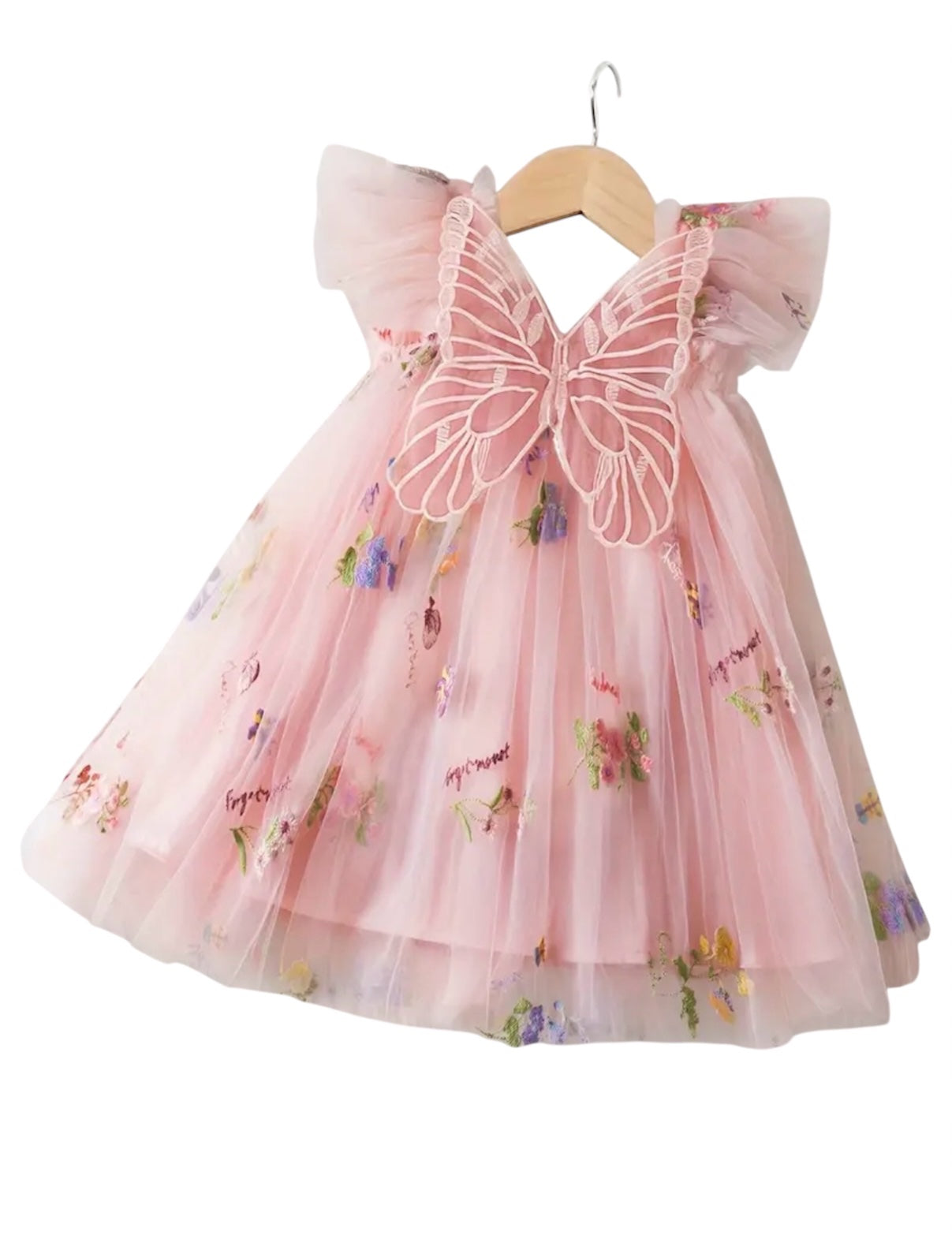 Peachy Winged Dress