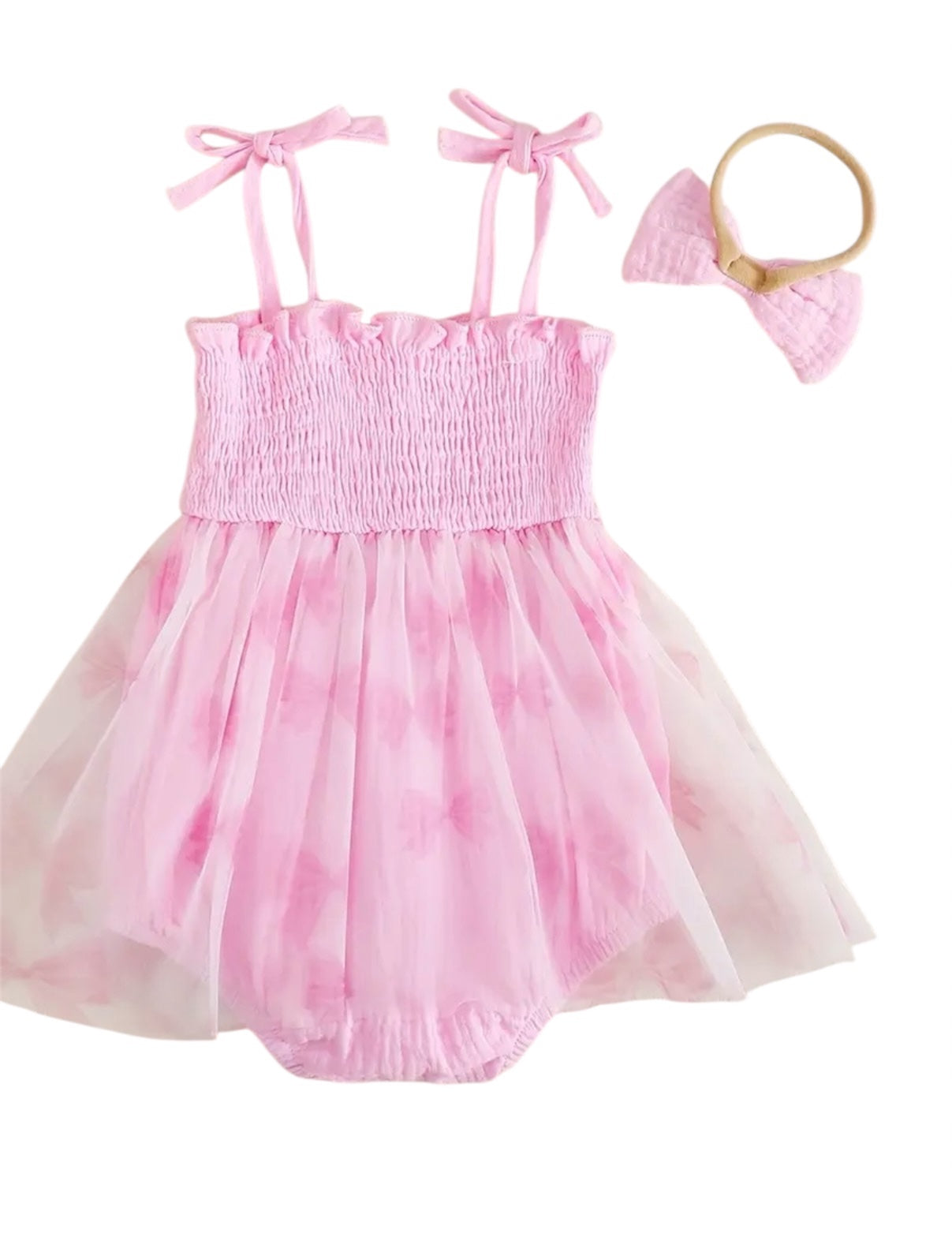 6-12m Pink ‘One’ Romper