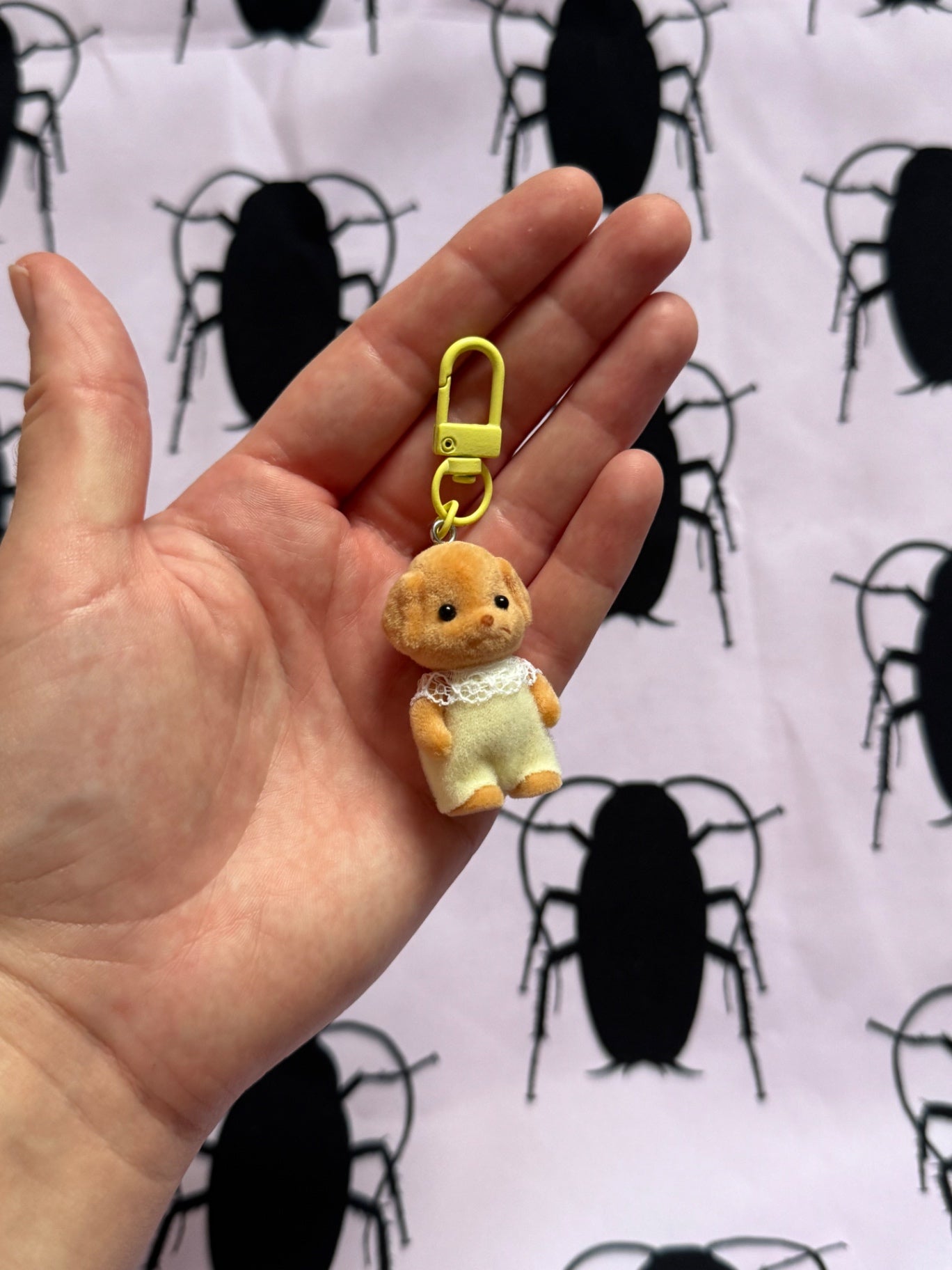 Poodle Puppy Keychain