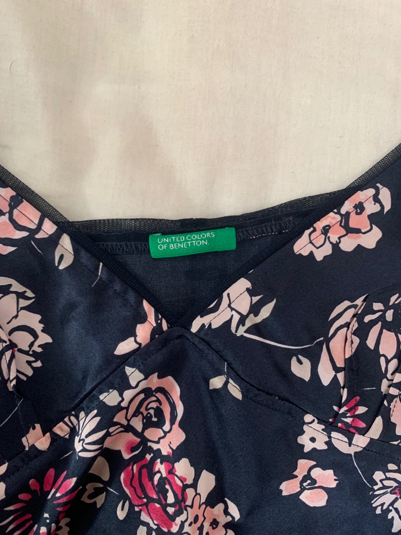floral blue cami