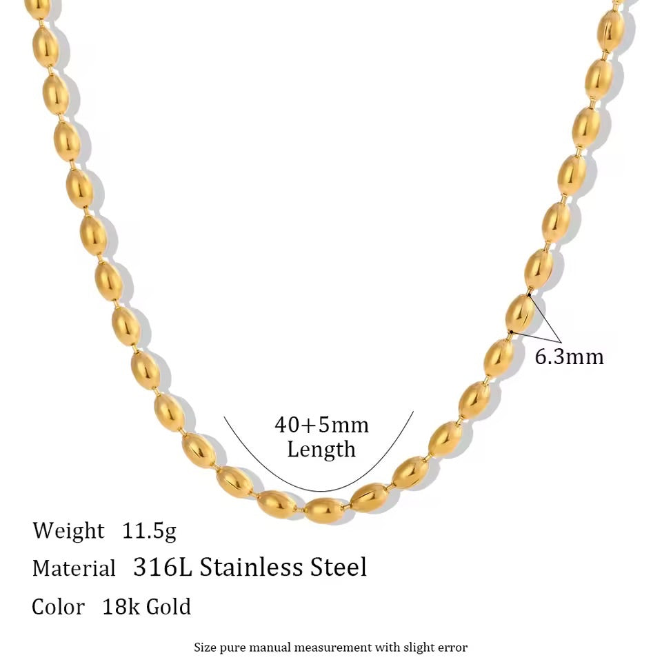 The Essential Beaded Stacking Necklace Gold