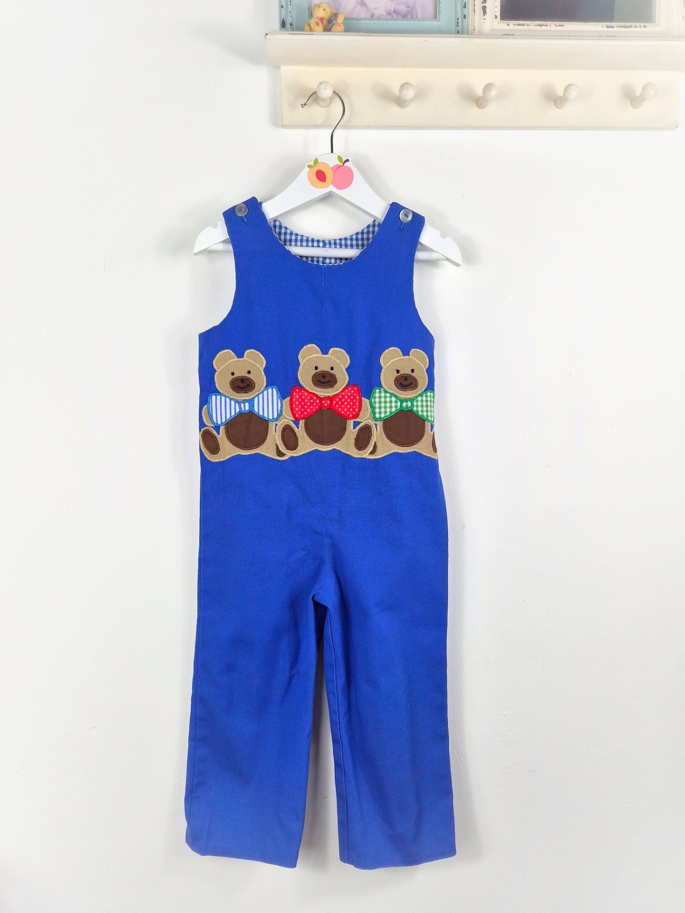 Vintage teddy dungarees