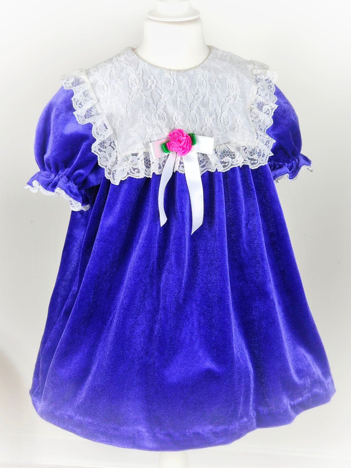 Purple velvet vintage dress