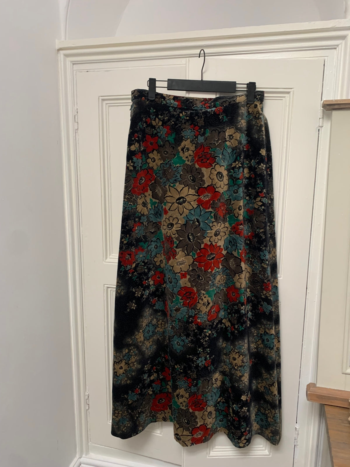 vintage floral winter skirt
