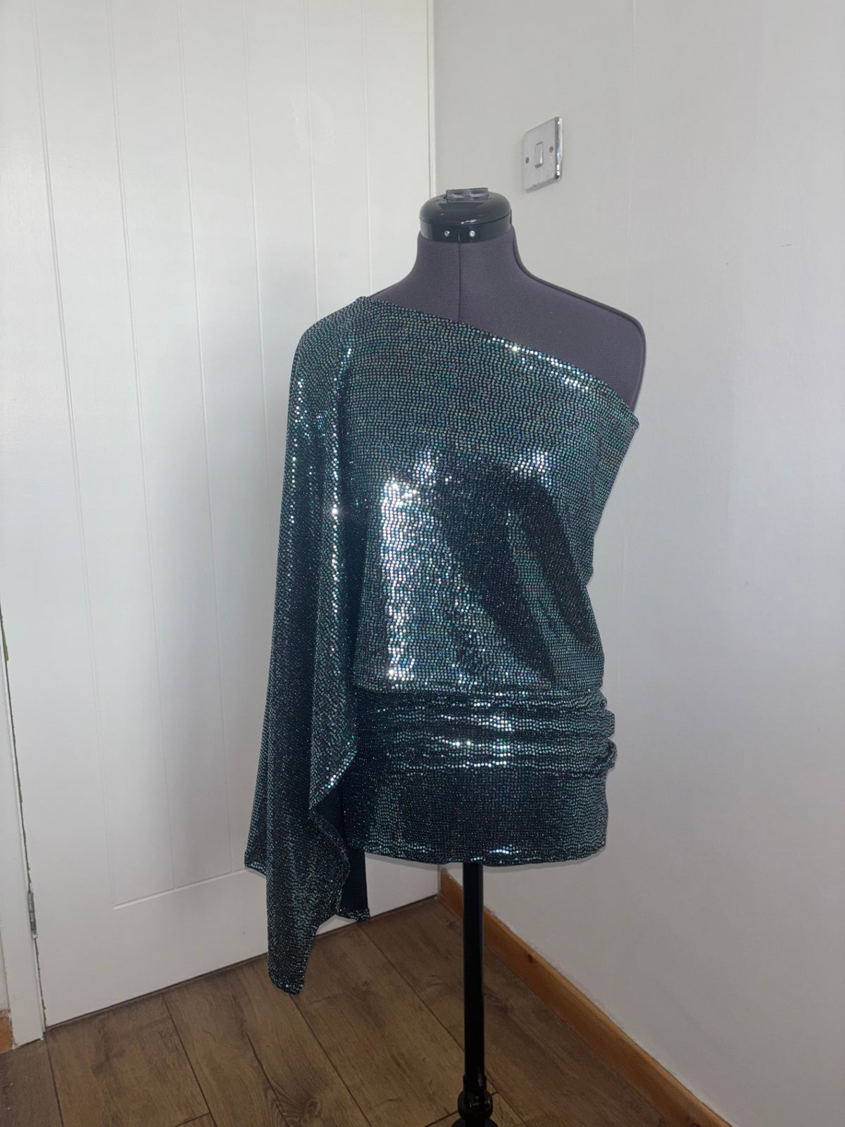 Midnight half poncho top
