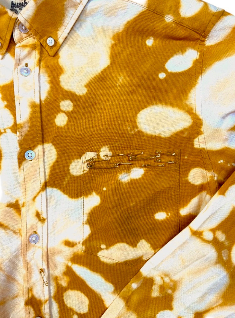 Gold Bleached Pin Shirt