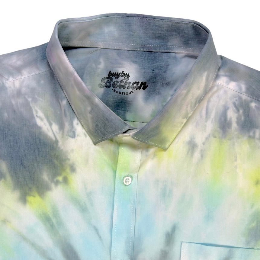 Tie Dye Shirt - Grey Swirl