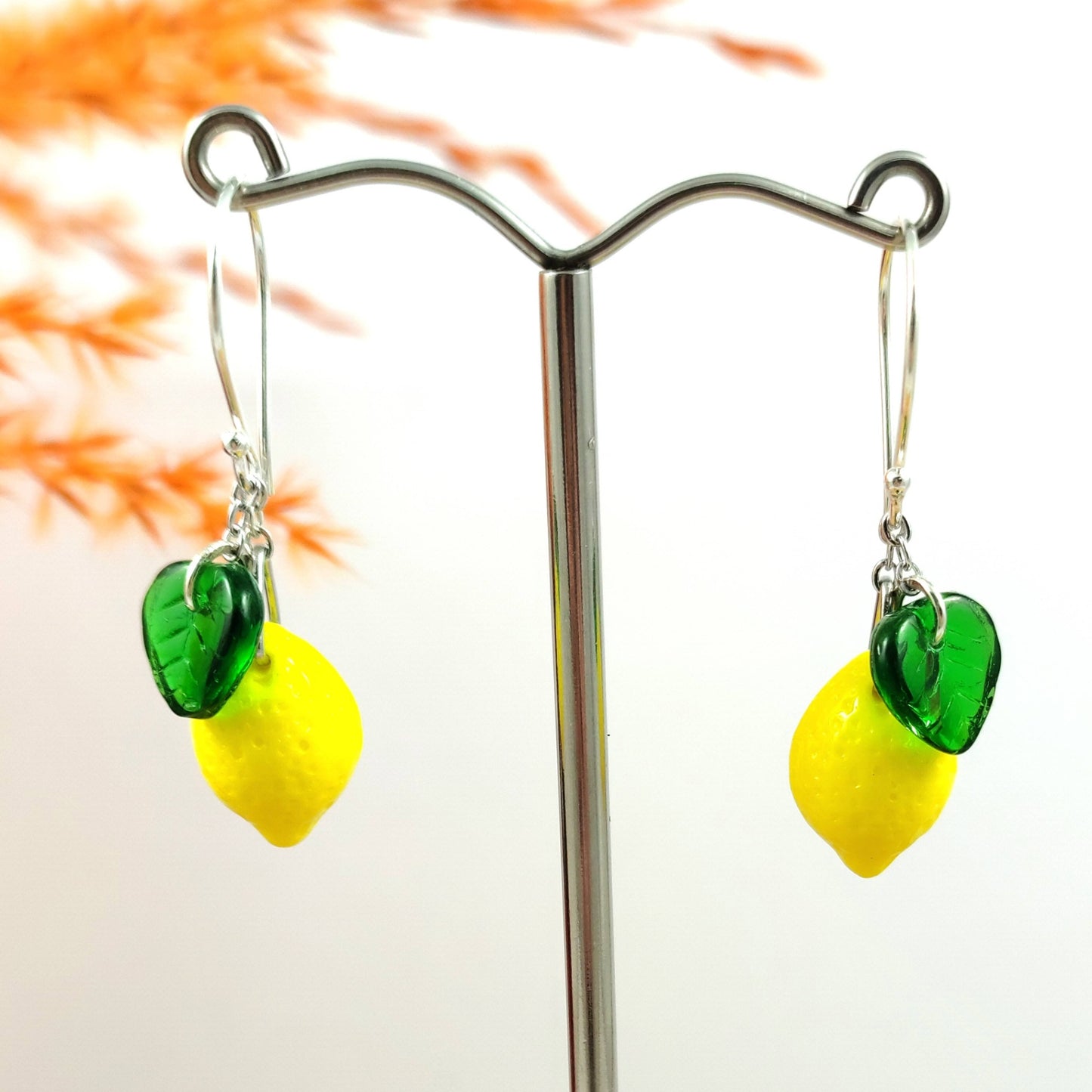 Glass Lemon earrings