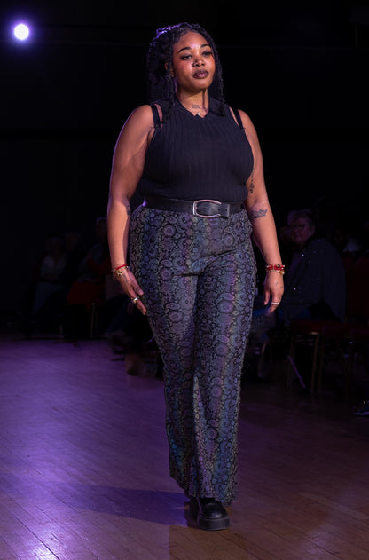 Paisley print flares